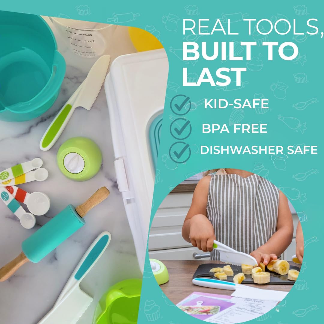 Real tools built to last: kid safe, BPA free and dishwasher safe