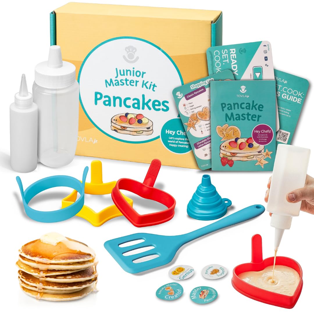 Tovla Jr. Ultimate Pancake Making Kit for Kids – DIY Breakfast Fun with STEAM Learning Tools