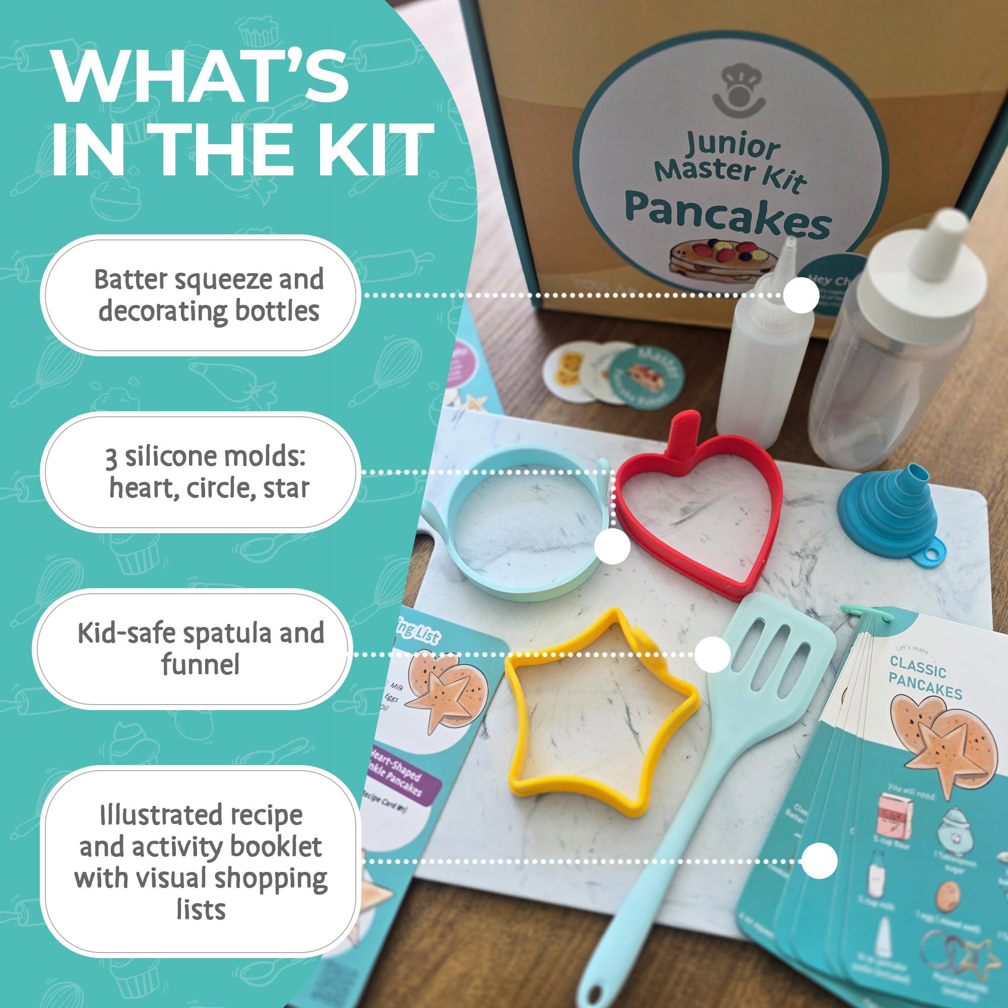 Tovla Jr. Ultimate Pancake Making Kit for Kids – DIY Breakfast Fun with STEAM Learning Tools