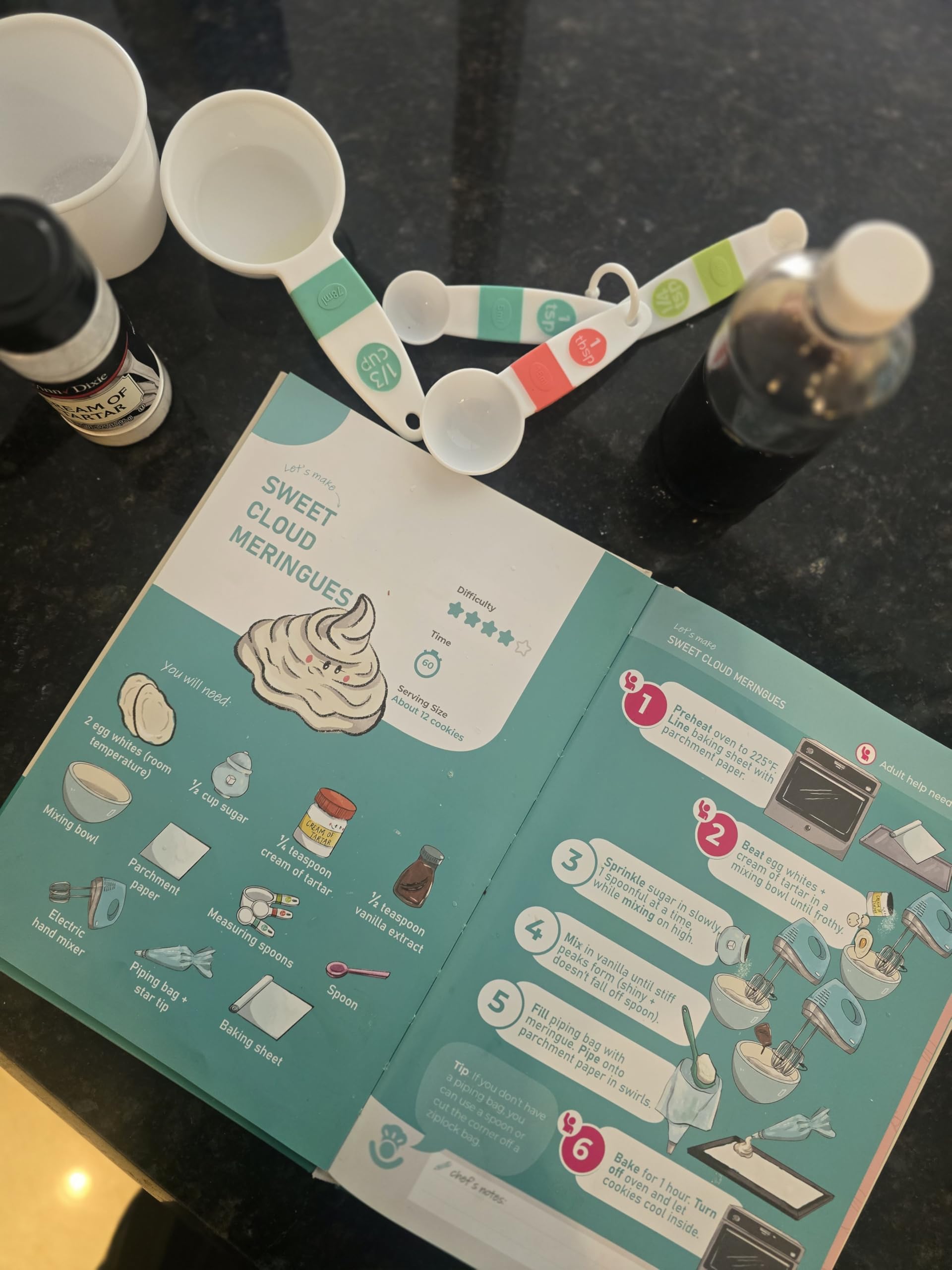 Tovla Jr. My First Visual Cookbook Set for Kids - 2 Recipe Books for Real Cooking & Healthy Learning - Ages 4–12