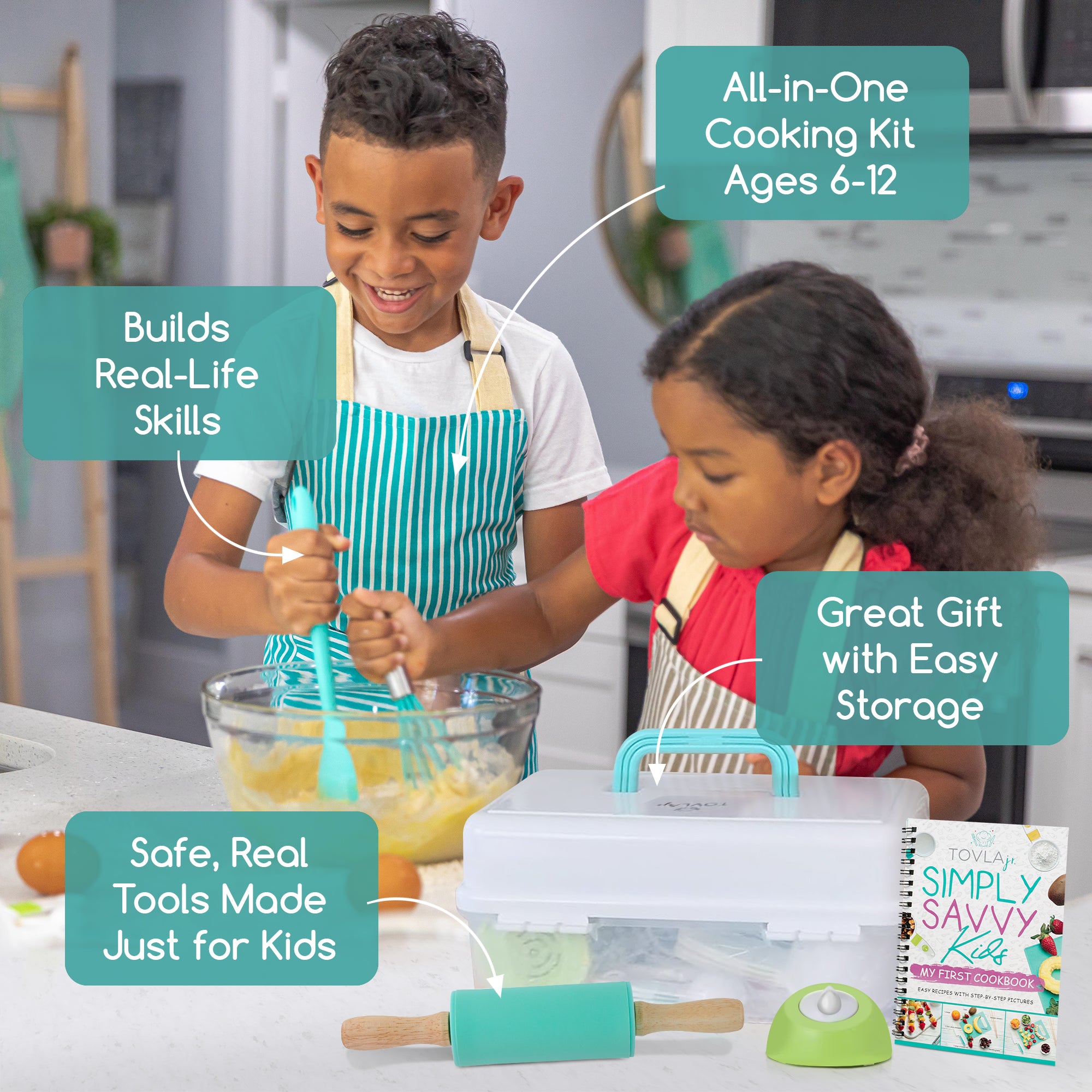 Tovla Jr. Complete Cooking and Baking Set for Kids