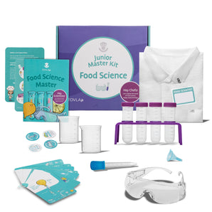 Tovla Jr. Ultimate Food Science Experiment Kit for Kids – Fun STEM Activity for Ages 4+, Visual Learning Lab Tools, Educational Science Kit, Great Gift