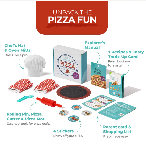 Tovla Jr. 3-Month Kids Cooking Kit Subscription - Hands-On Culinary Kits for Children Ages 4-12