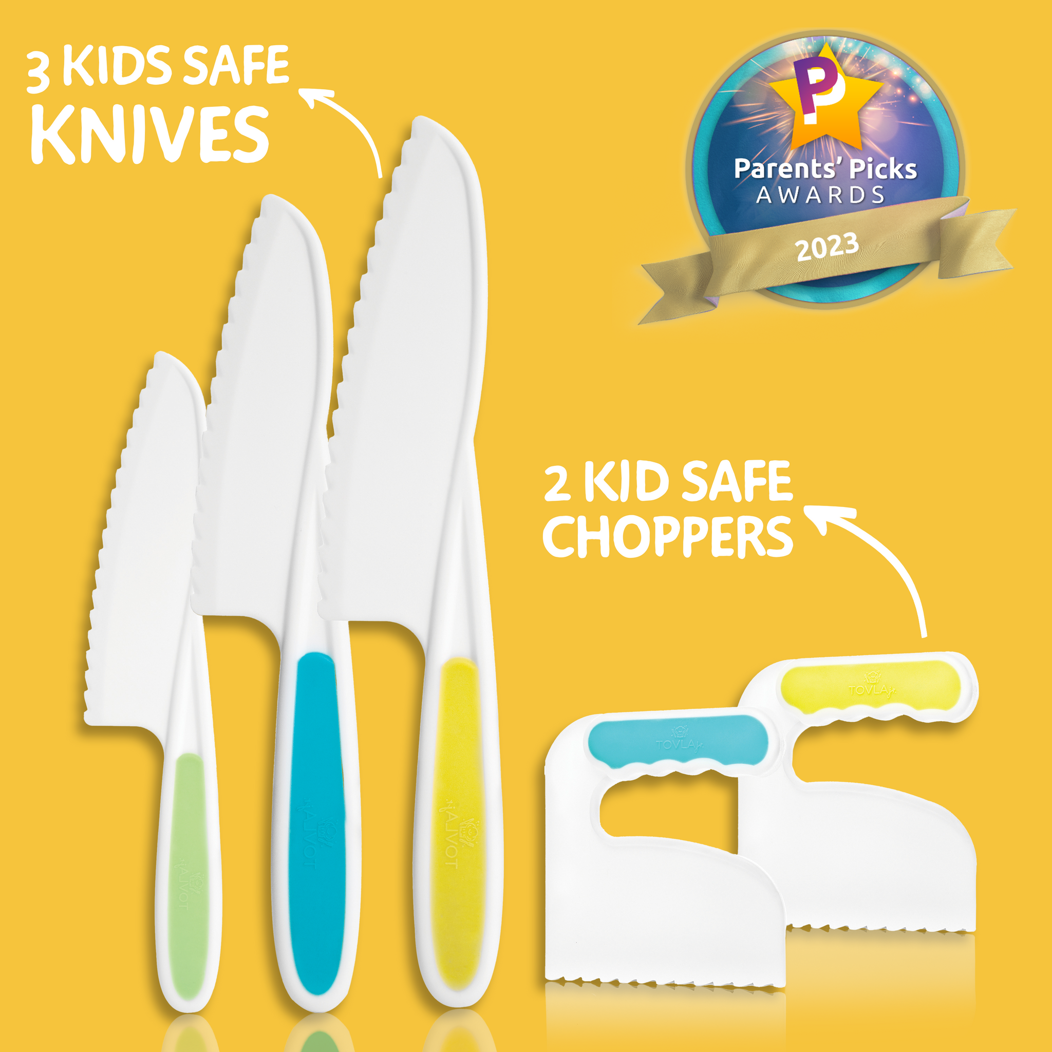 Kid-Safe Chopper & Knife Set – Build Confidence, Independence, and Real Cutting Skills Safely