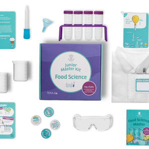 Tovla Jr. Ultimate Food Science Experiment Kit for Kids – Fun STEM Activity for Ages 4+, Visual Learning Lab Tools, Educational Science Kit, Great Gift