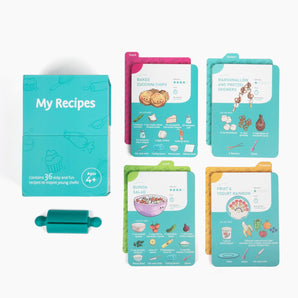 Ultimate Kids Cooking Recipe Box Kit - Cookbook for Beginners