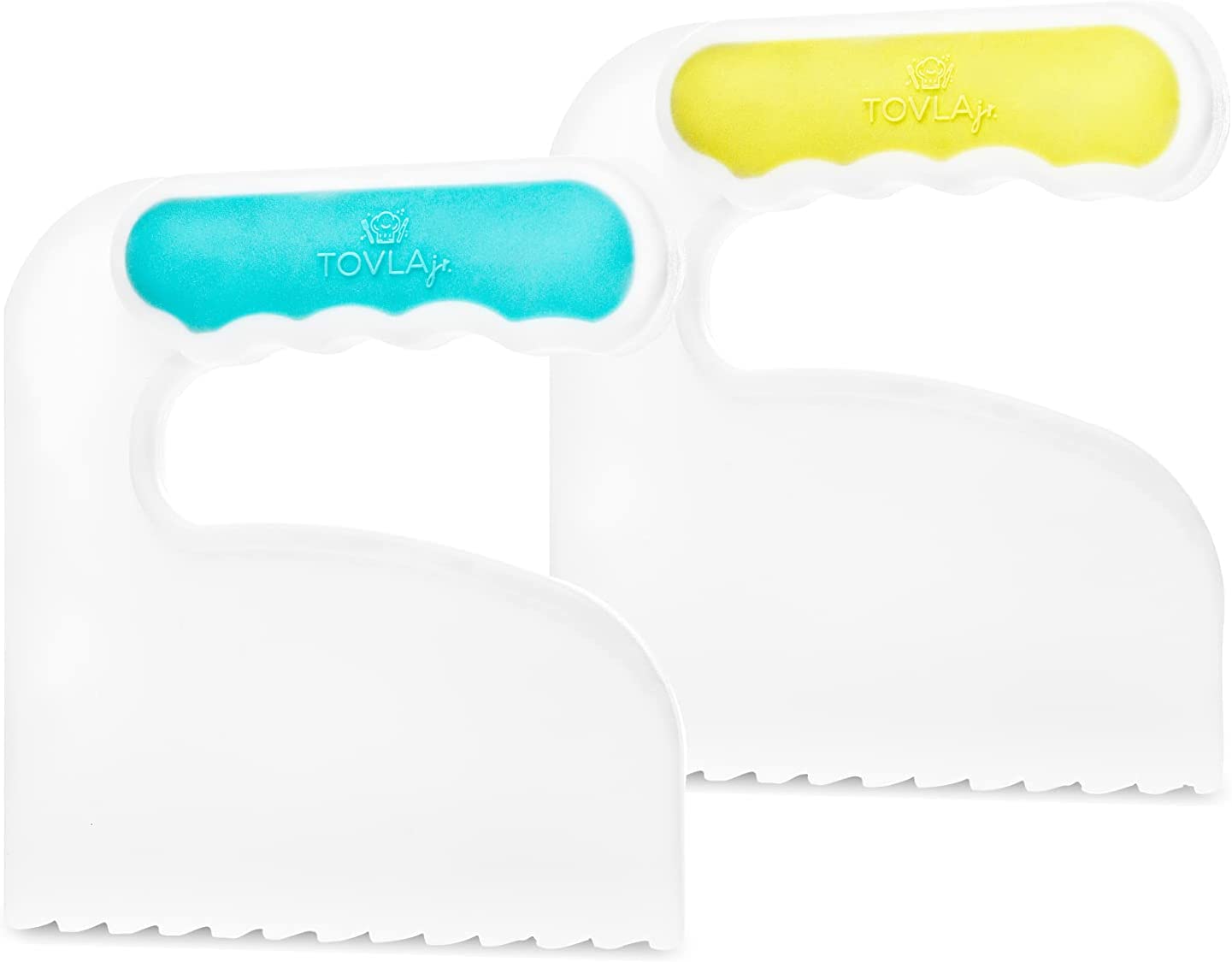  Tovla Jr. Knives for Kids 3-Piece Kitchen Cooking and Baking  Knife Set: Montessori Children's Knives in 3 Sizes & Colors/Firm Grip,  Serrated Edges, BPA-Free Kids' Toddler Knives (colors vary): Home 